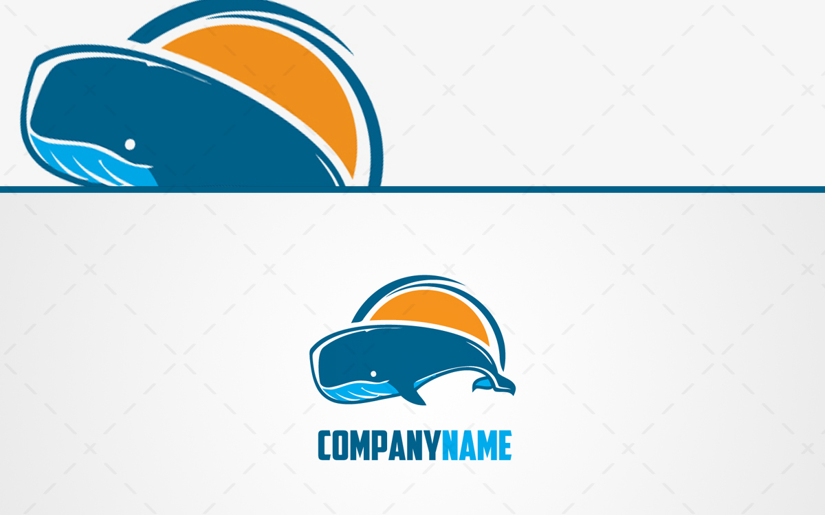 Whale Logo For Sale Modern Whale Logo Lobotz