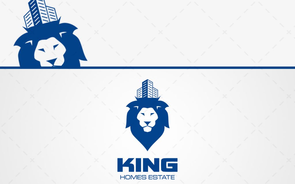 King Real Estate Logo Lion Head Logo For Sale Lobotz LTD