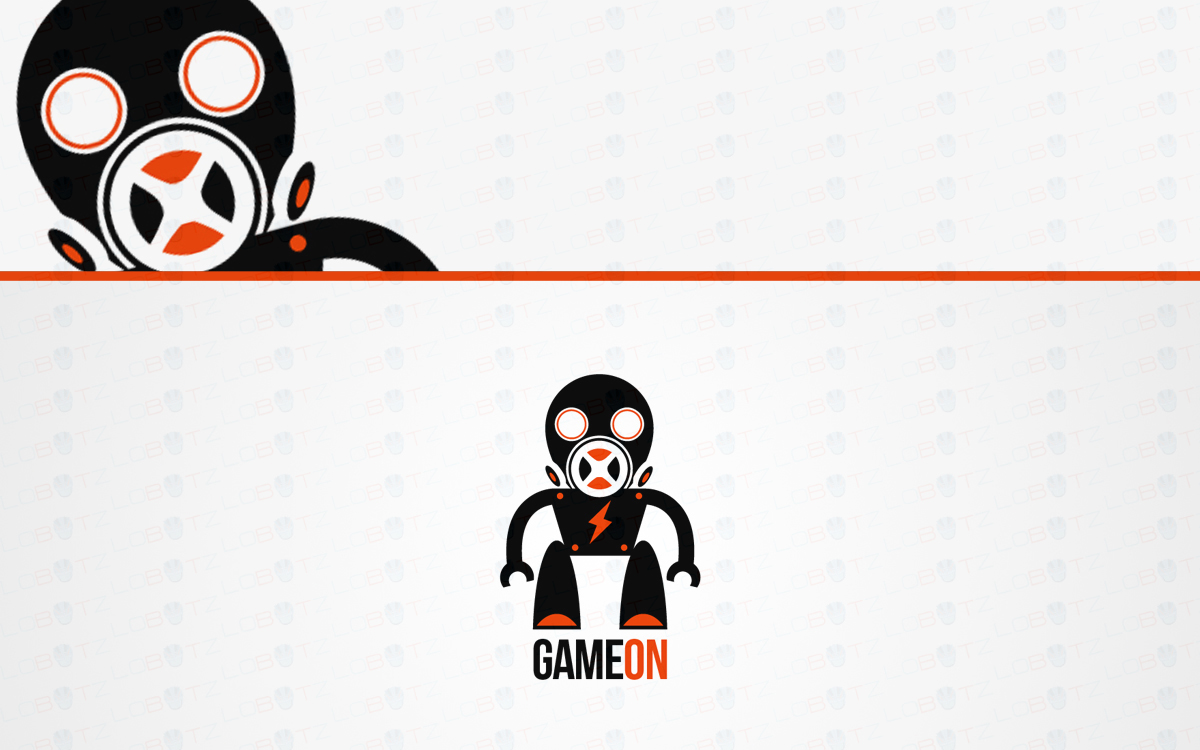 Gas Masked Robot Gaming Mascot Logo Gas Mask Esports Logo