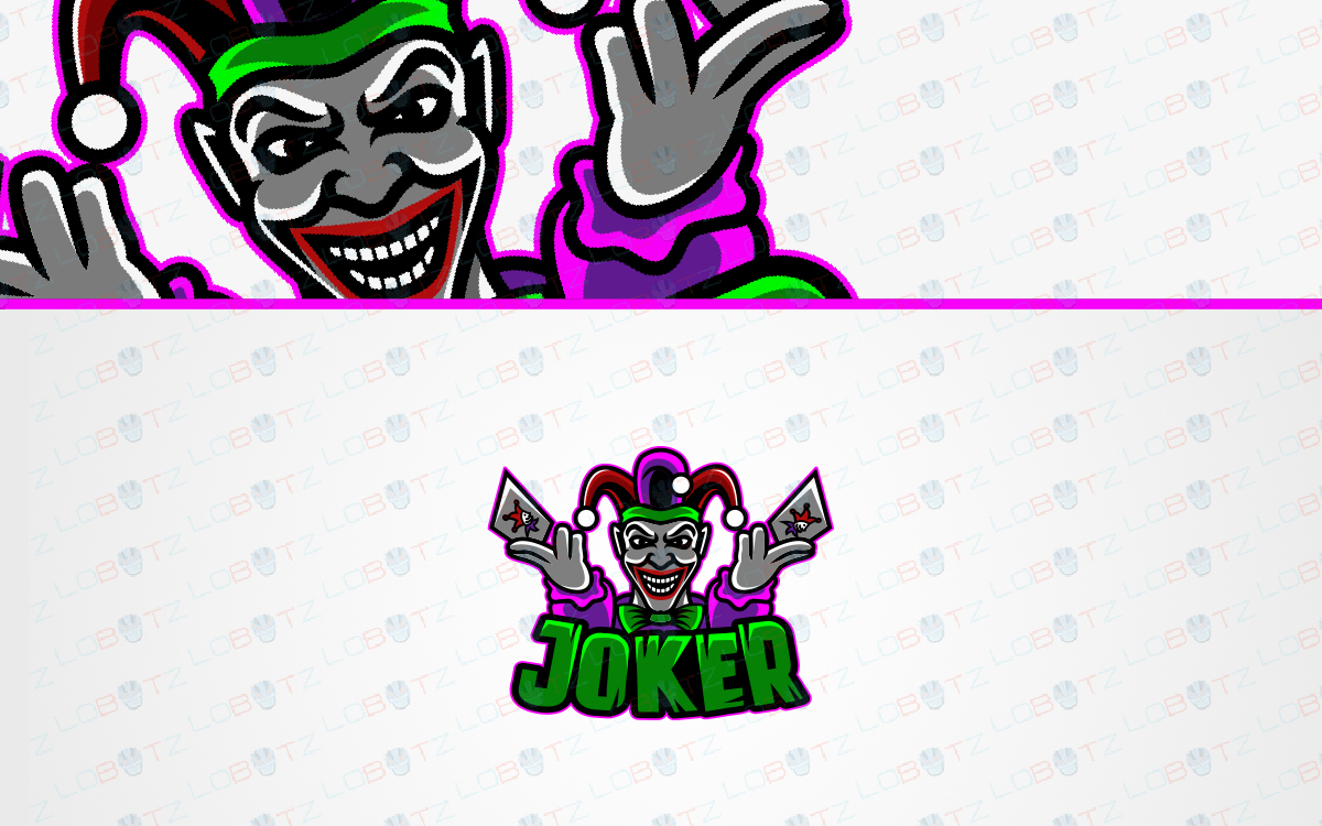 Joker ESports Logo To Buy Online | Joker Mascot Logo For Sale - Lobotz LTD