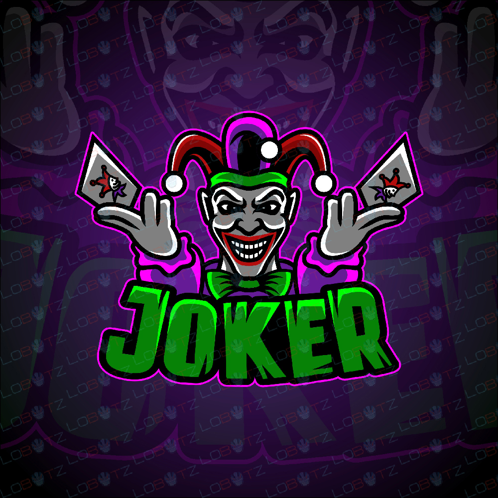 Joker ESports Logo To Buy Online - Joker Mascot Logo For Sale - Lobotz