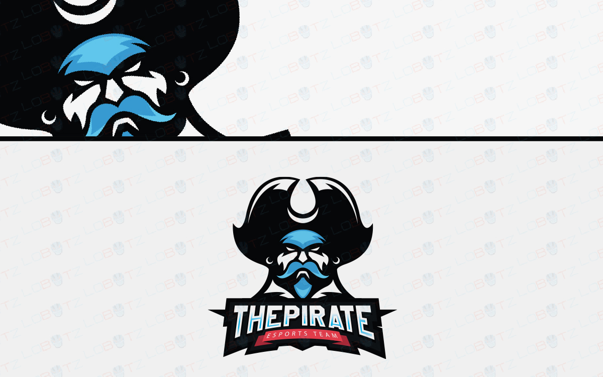 Premium Vector  Lion pirates esport mascot logo design