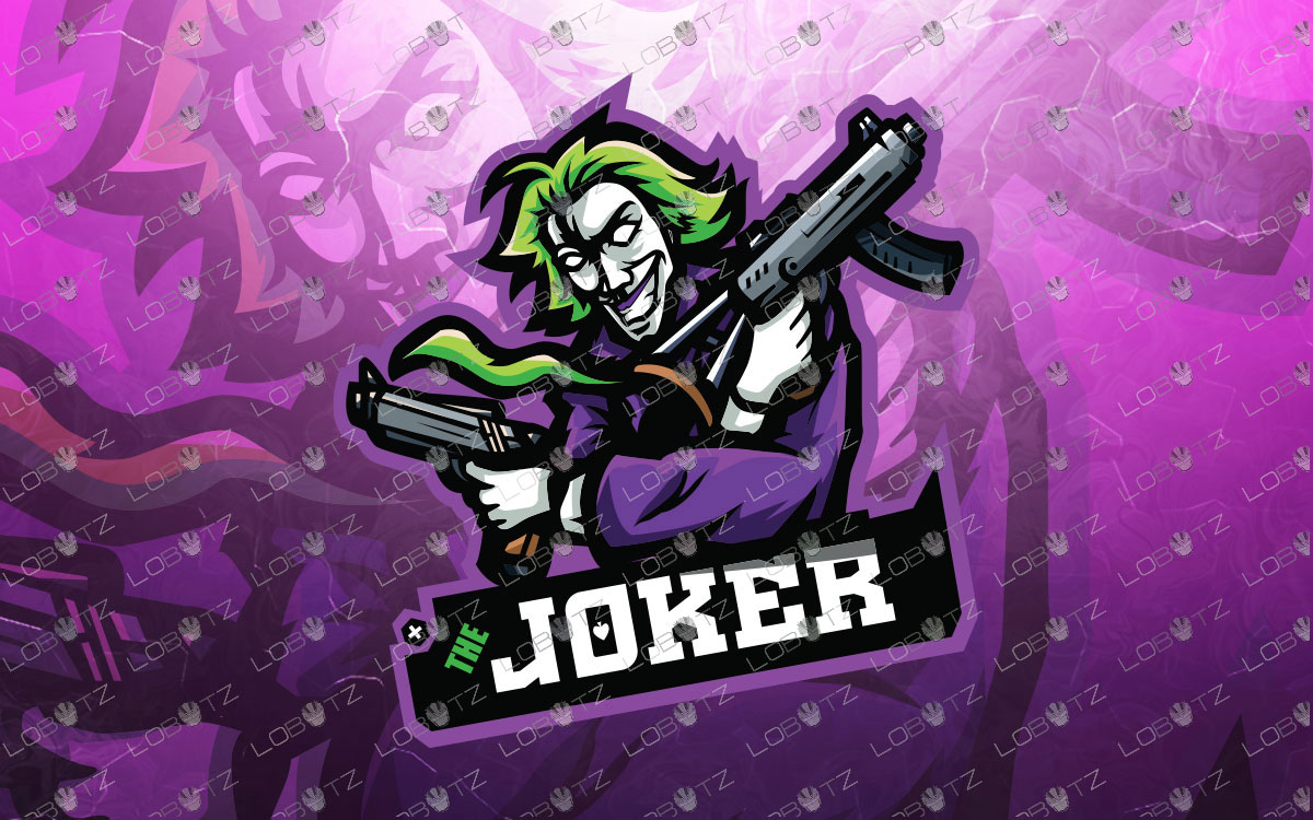 premade joker mascot logo joker esports logo
