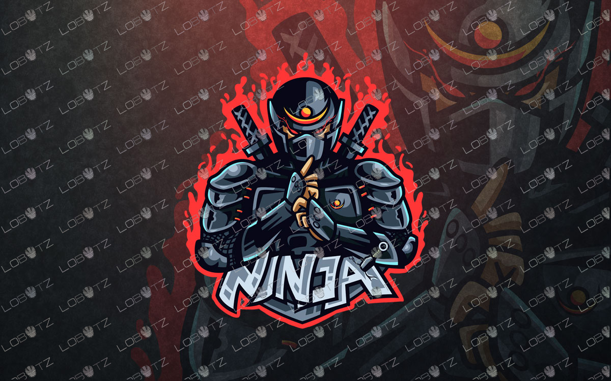 Gamer Ninja Mascot Logo Gamer Ninja ESports Logo Gaming Logo - Lobotz LTD