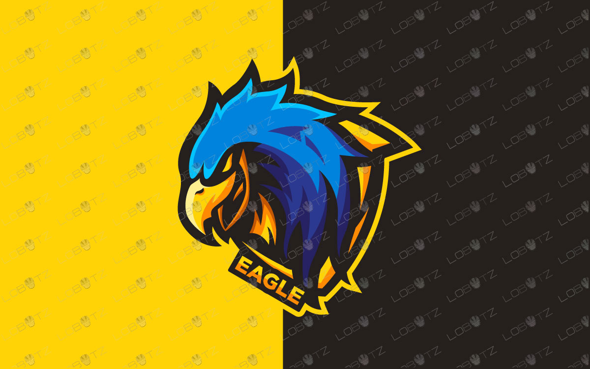 Gaming Eagle Mascot Logo Free Template Ppt Premium Download