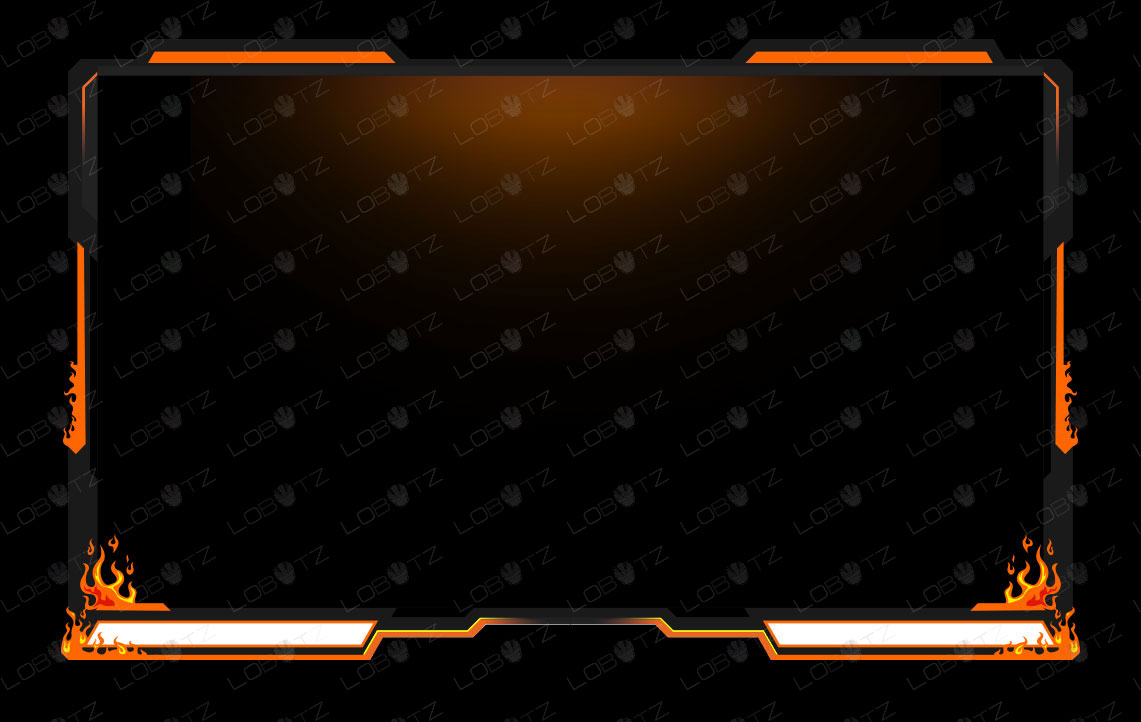 Premium Fire Twitch Overlay Stream Package Flaming Fire Twitch Overlay