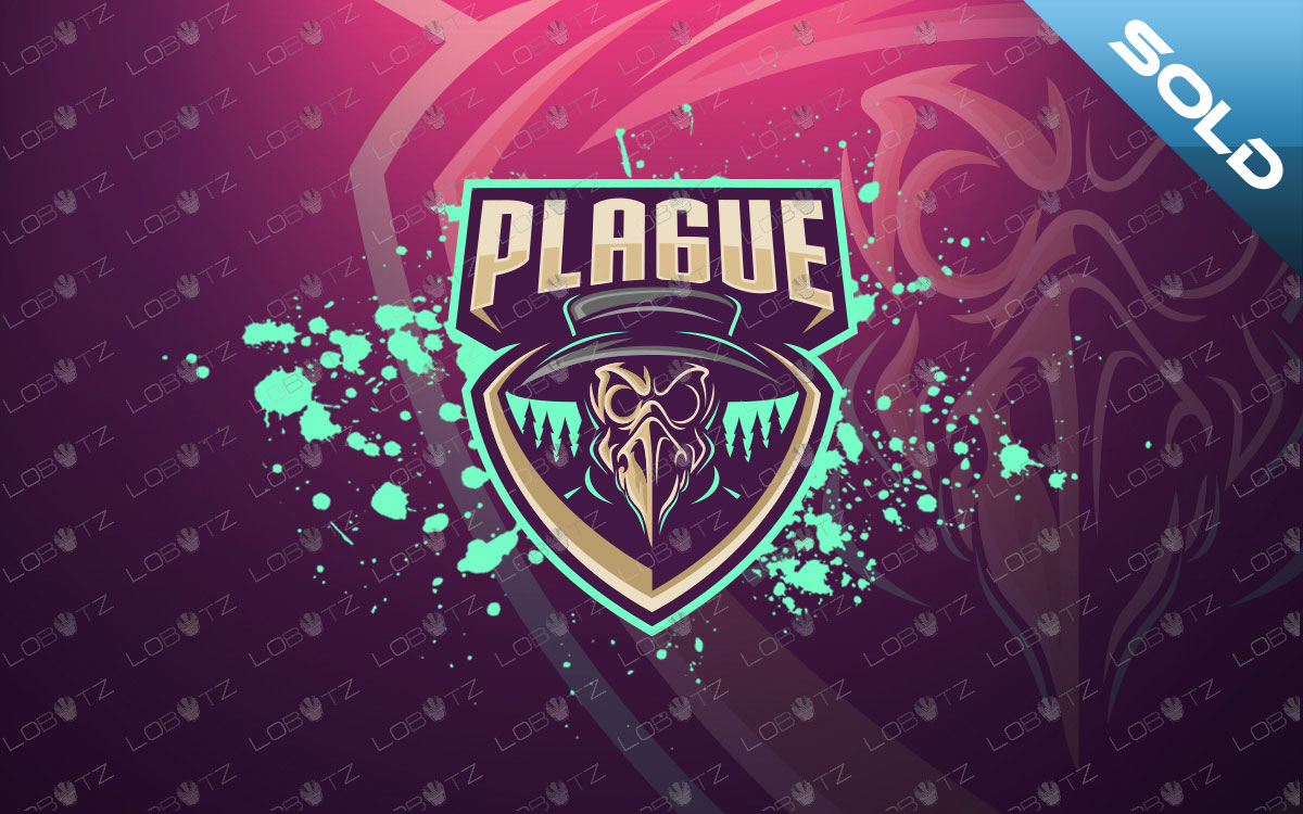 Plague esport logo mascot design Royalty Free Vector Image