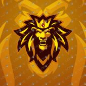 King Lion Mascot Logo | Premade Lion Mascot Logo For Sale