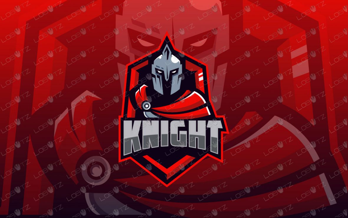 Premade Knight Mascot Logo | Spartan Mascot Logo For Sale