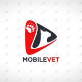 Premade Cat Logo | Modern Cat Logo For Sale