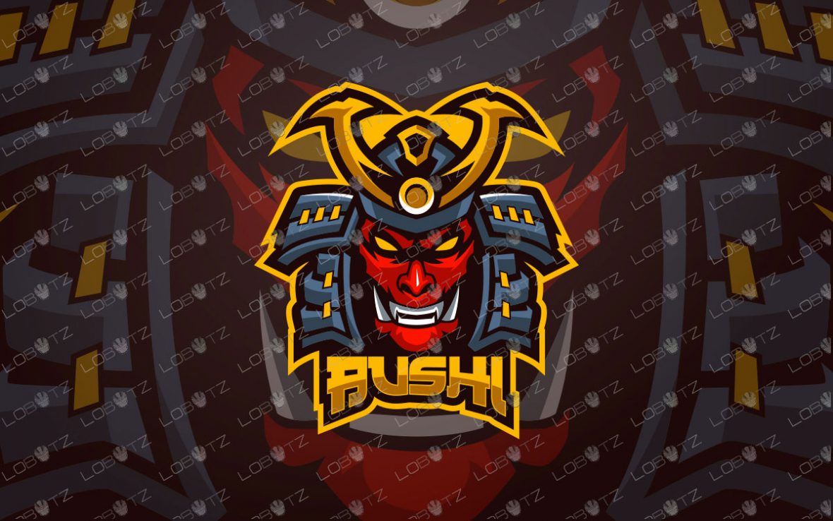 Samurai Mascot Logo | Premade Samurai eSports Logo For Sale
