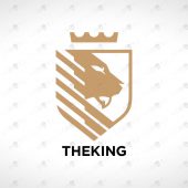 Brave Lion Logo | Majestic King Lion Logo For Sale