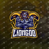 Lion Knight Mascot Logo | Lion Knight eSports Logo For Sale