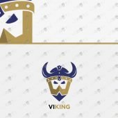 Minimalist Viking Logo For Sale | Premade Viking Logo