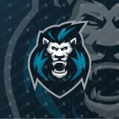 King Lion Mascot Logo | Premade Lion Mascot Logo For Sale