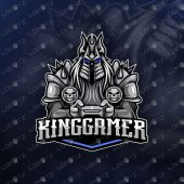 Gaming Logo | Lich King Gamer Mascot Logo For Sale