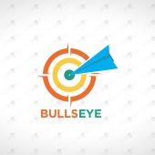Premade Bullseye Logo For Sale | Target Logo To Buy Online
