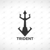 Trident Logo | Modern & Trendy Trident Logo For Sale
