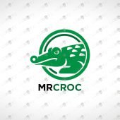 Strong Crocodile Logo For Sale Premade Logos