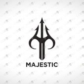 Trident Logo | Modern & Trendy Trident Logo For Sale