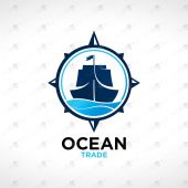 Premade Boat Logo | Spectacular Ship Logo For Sale