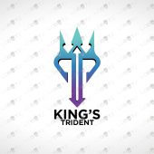 Trident Logo | Modern & Trendy Trident Logo For Sale