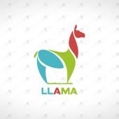 Premade Llama Logo For Sale