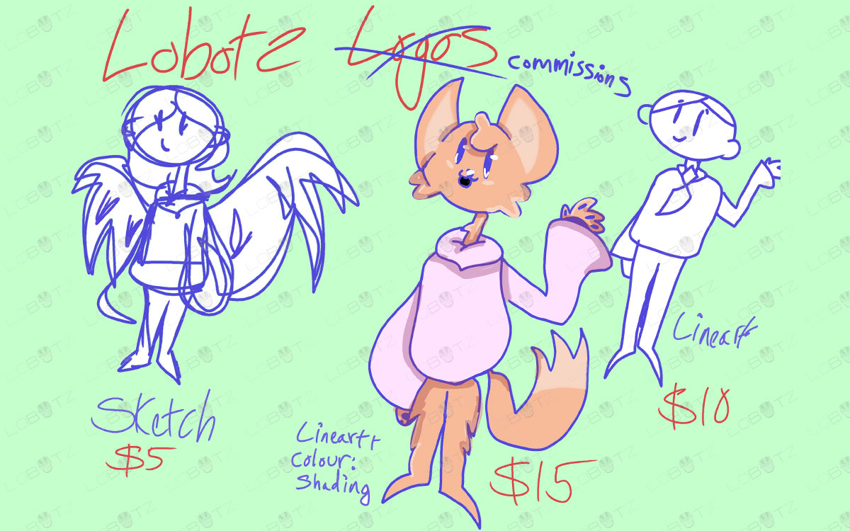 Digital Art Illustration Commissions Cartoon Style Full Body Line Art Shading Color Commission