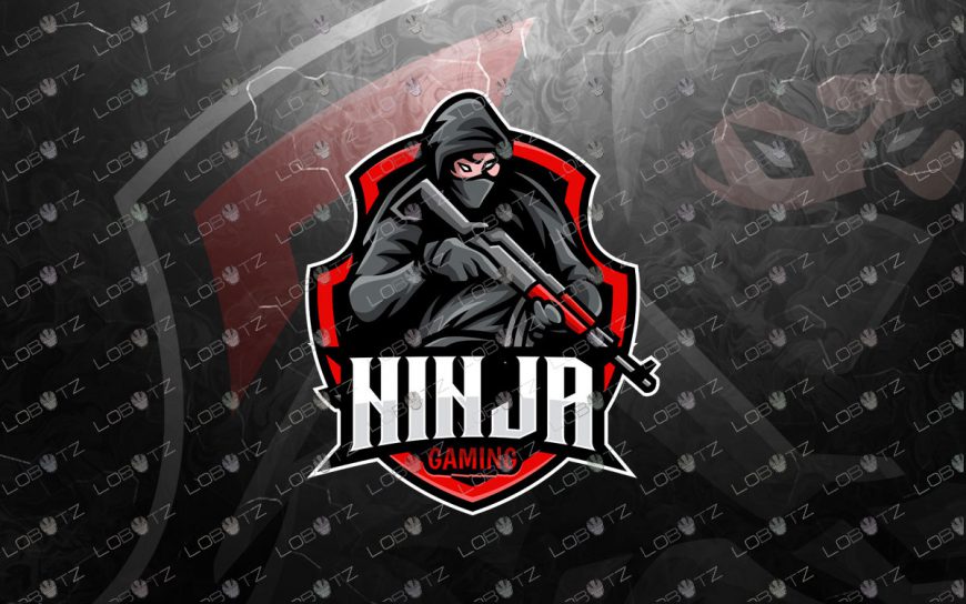 Gamer Ninja Mascot Logo Gamer Ninja eSports Logo Gaming Logo - Lobotz LTD