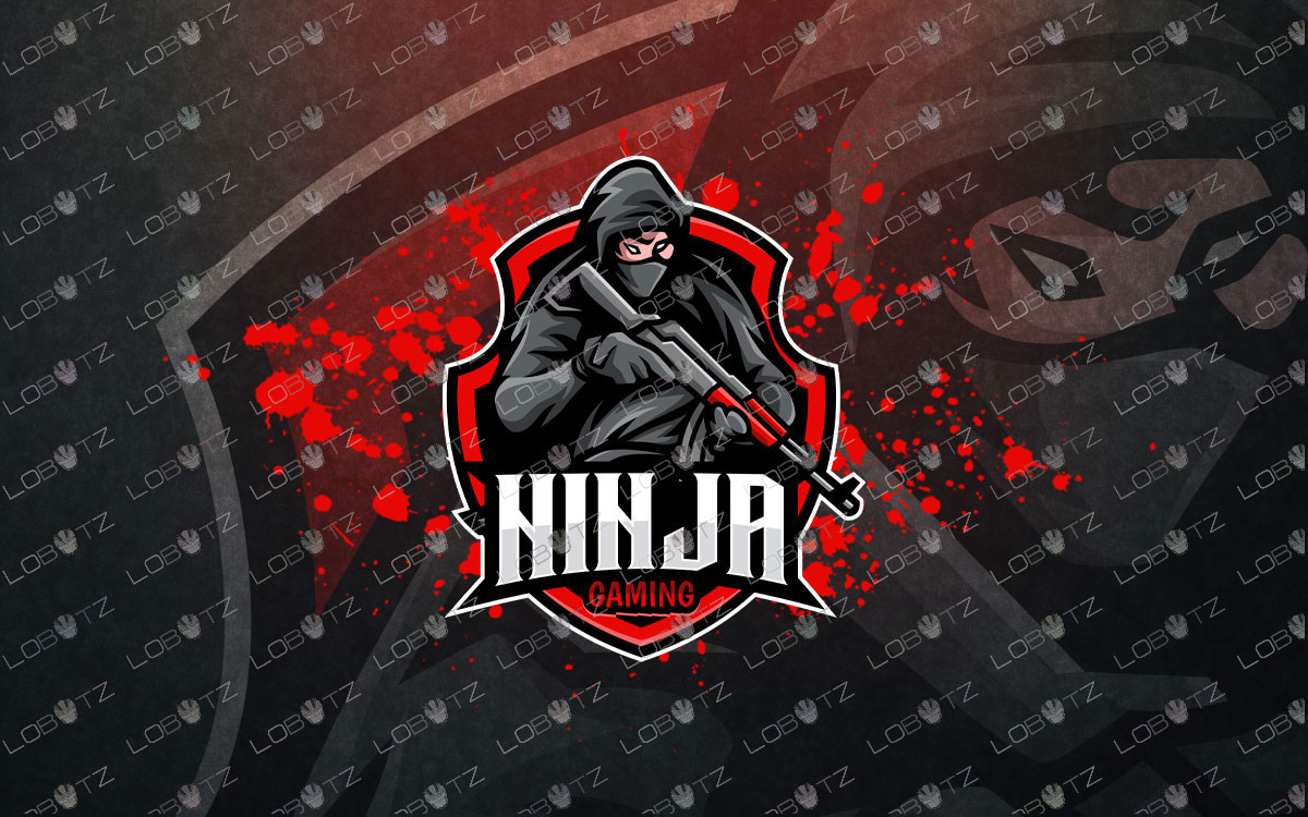 Gamer Ninja Mascot Logo Gamer Ninja eSports Logo Gaming Logo - Lobotz LTD