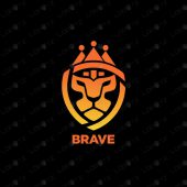 Majestic Lion Head Logo | Royal Lion Logo For Sale