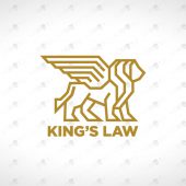 Premade Lion Logo | Majestic King Lion Logo For Sale