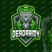Premade Dead Army Skull Mascot Logo For Sale