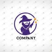 Premade Wizard Logo – Creative & Modern Wizard Logo For Sale