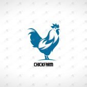 Premade Rooster Logo For Sale | Modern Rooster Logo