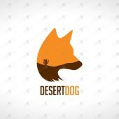 Desert Dog Logo For Sale Premade Dog Logos