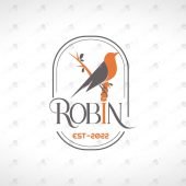 Premade Robin Logo For Sale | Premade Bird Logos