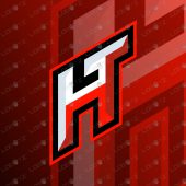 Letter HT Mascot Logo | Premade Lettermark ESports Logo For Sale