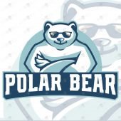 Premade Polar Bear Mascot Logo For Sale Bear ESports Logo