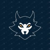 Premade Wolf Mascot Logo | Wolves Mascot Logo For Sale